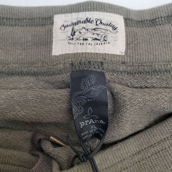 Prana Ankle Pant Sage Camo Green Print Hemp Relaxed Fit Pockets Women's XL NWT - Picture 7 of 16